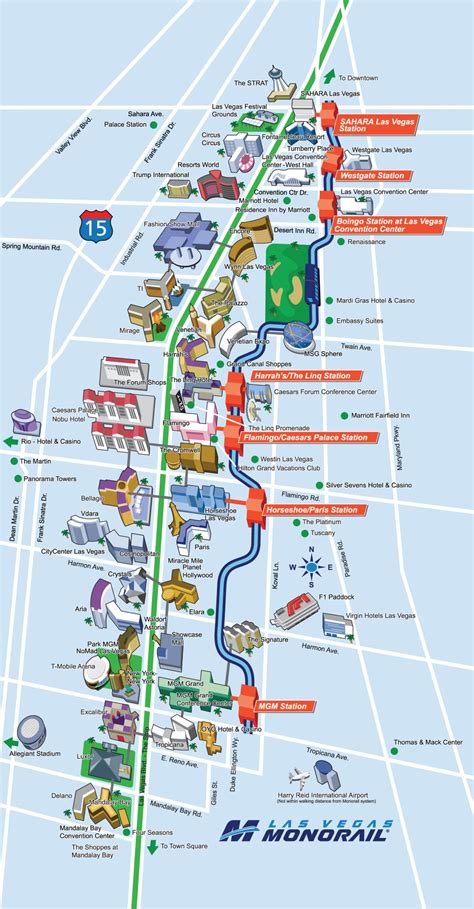 mgm monorail map